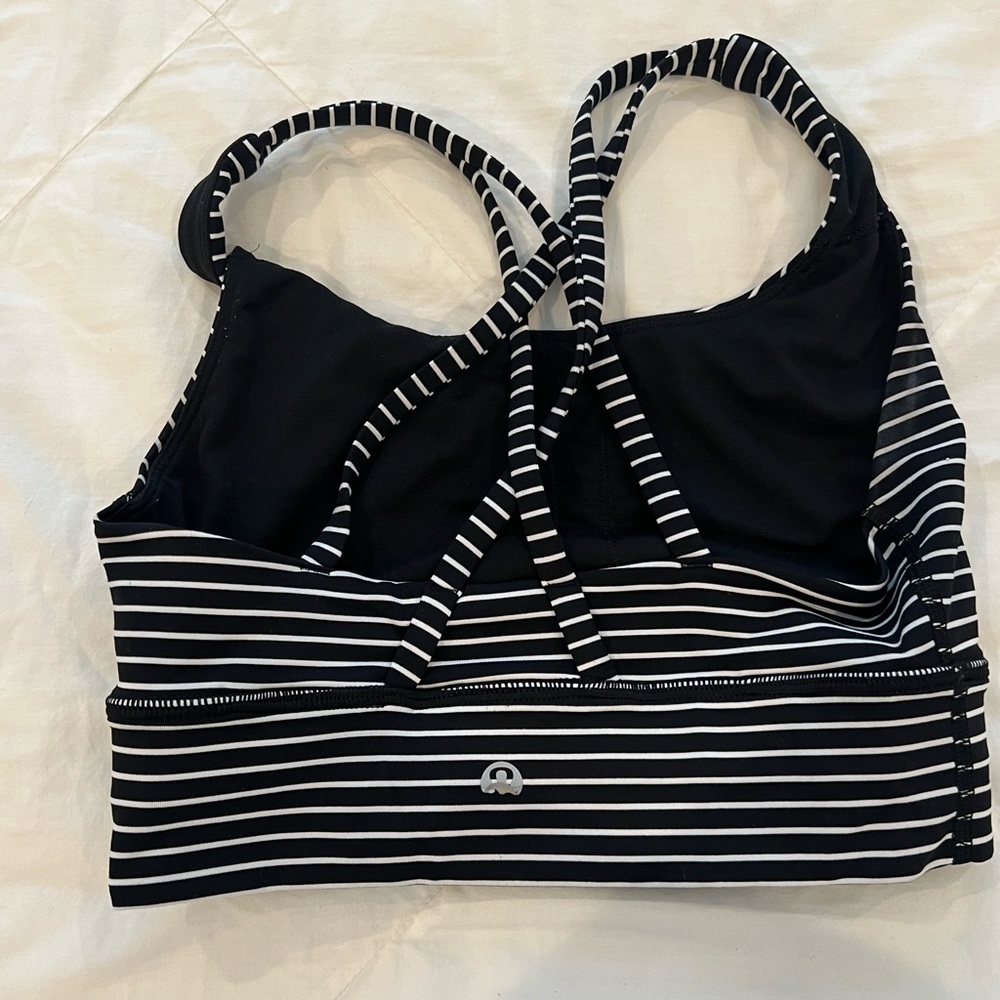 Lululemon striped sports bra